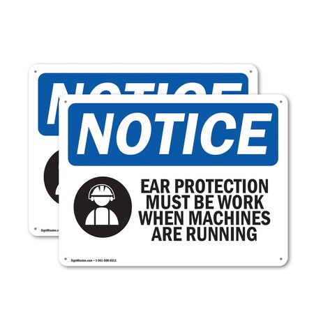 Signmission 18 in Height, 24 in Width, Aluminum, Rectangle OS-2PACK-NS-A-1824-L-11615